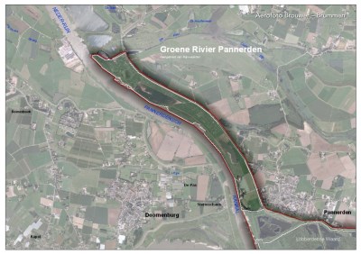 Plangebied Groene Rivier Pannerden  (klik om te vergroten)