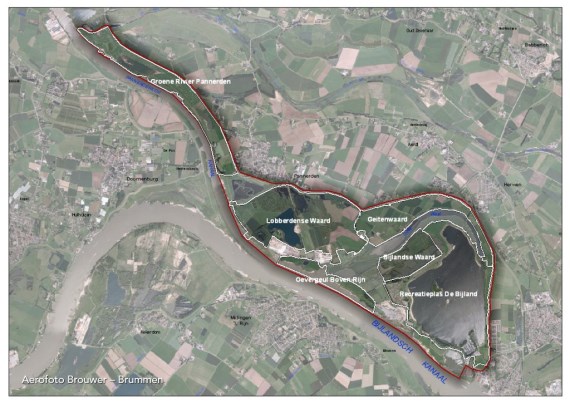 Plangebied Rijnwaardense Uiterwaarden (klik om te vergroten)